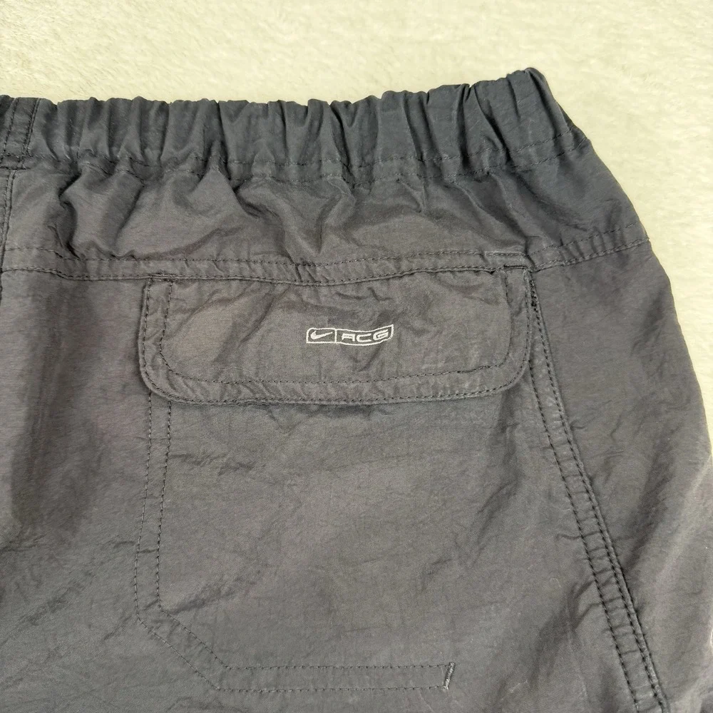 Vintage Nike ACG‎ Trail Shorts Men's Large Black Outdoor Hiking Y2K